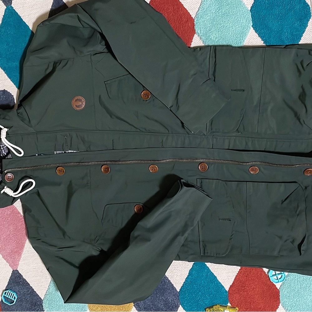 fred perry parka size xs
